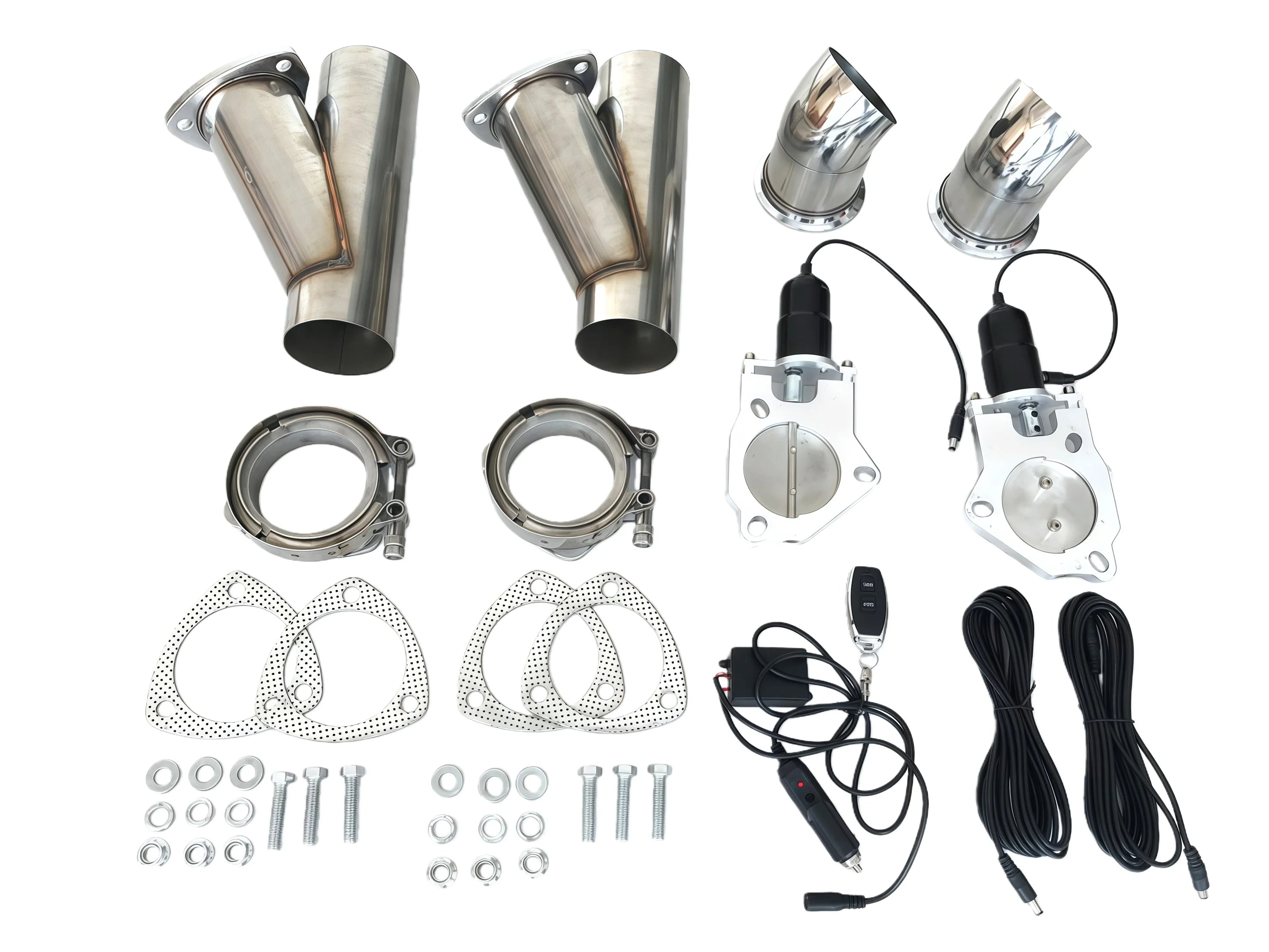 2.5" Electric Exhaust Cutout Kit Stainless Steel