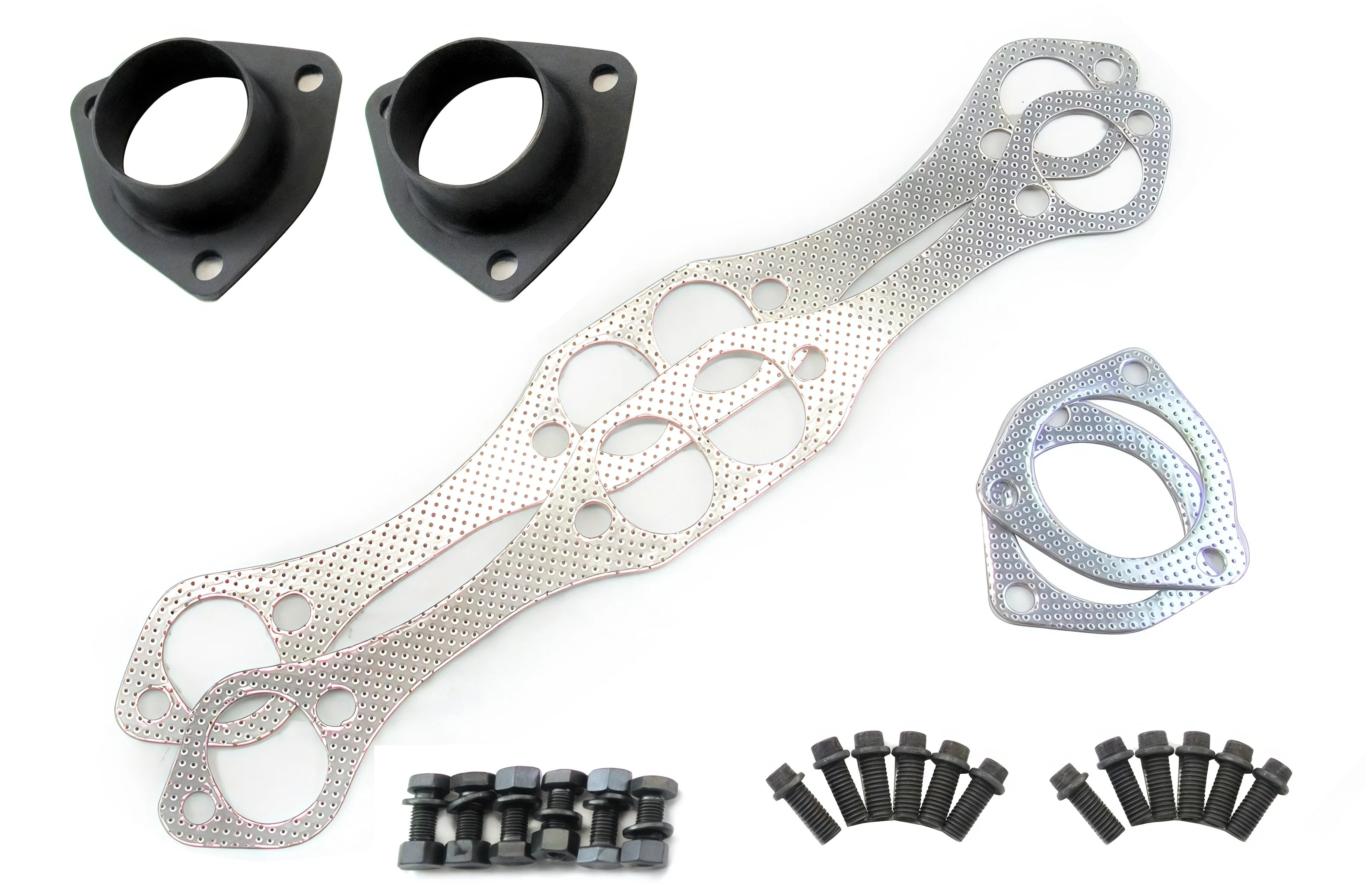 Universal Fit Small Block Chevy 265-400 Block Hugger Shorty Headers, Oval Port, 1-5/8" Primary Tube Diameter