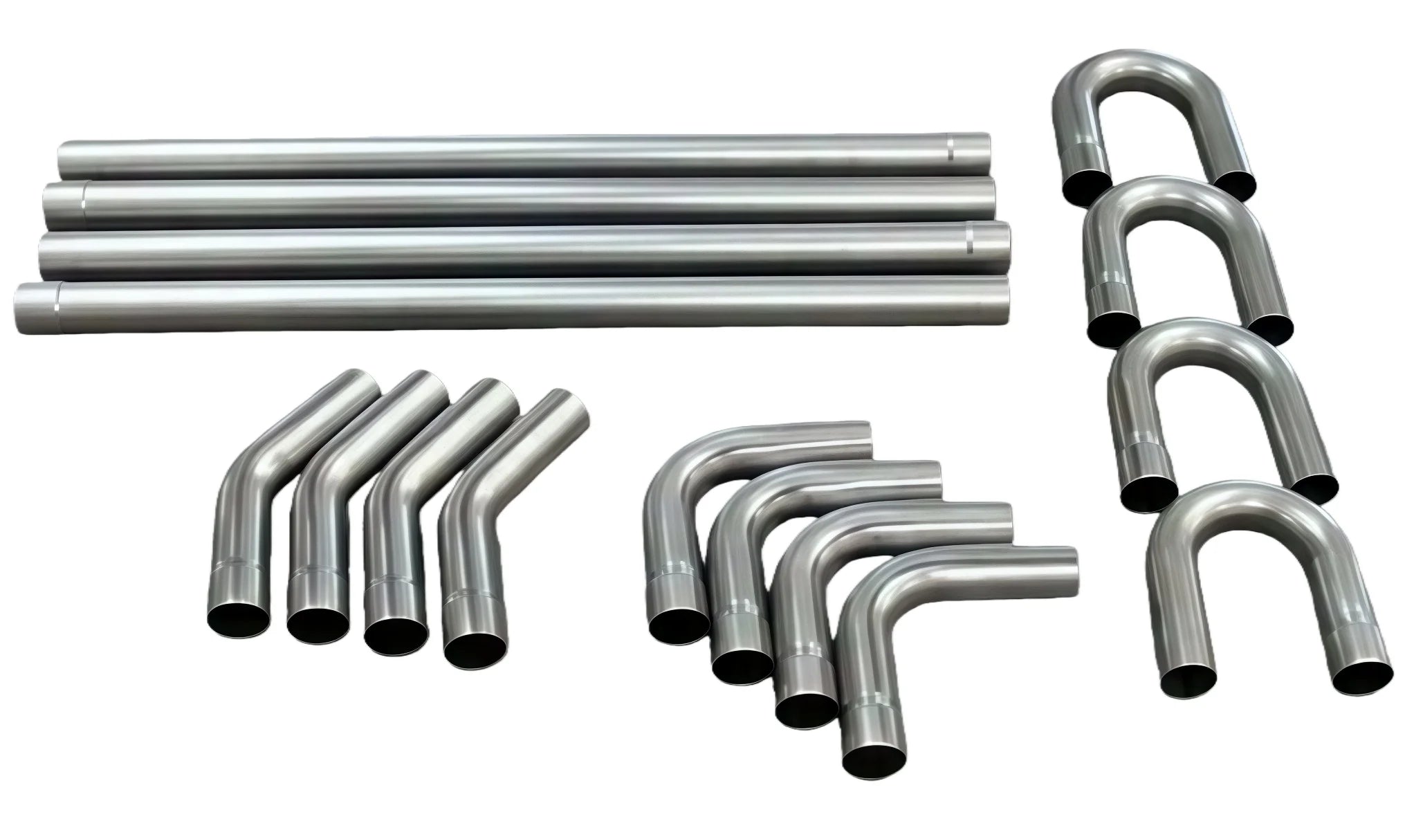 Universal Mild Steel Dual Exhaust Mandrel Bend Kit