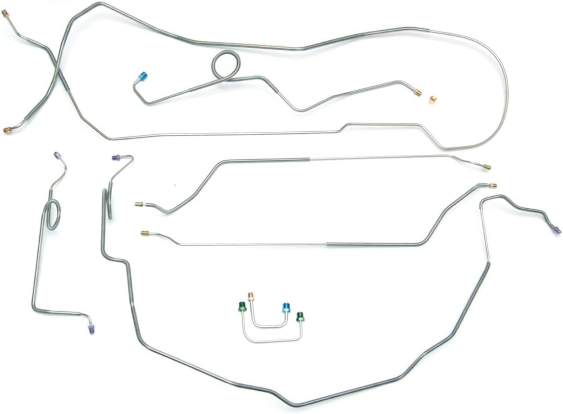1968 - 1972 Hardtop Chevelle & Malibu Complete pre-bent Stainless Steel Brake Line Kit