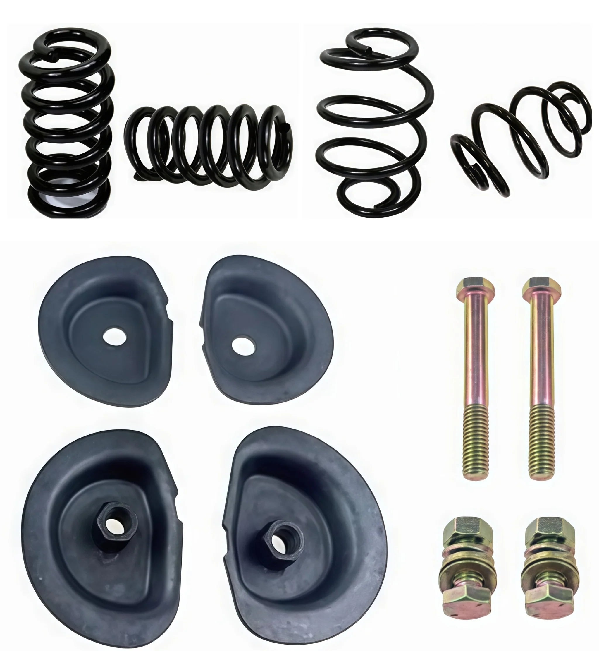 1963-72 Chevy GMC Truck C-10 Front 1" Rear 3" Lowered Coil Spring Set