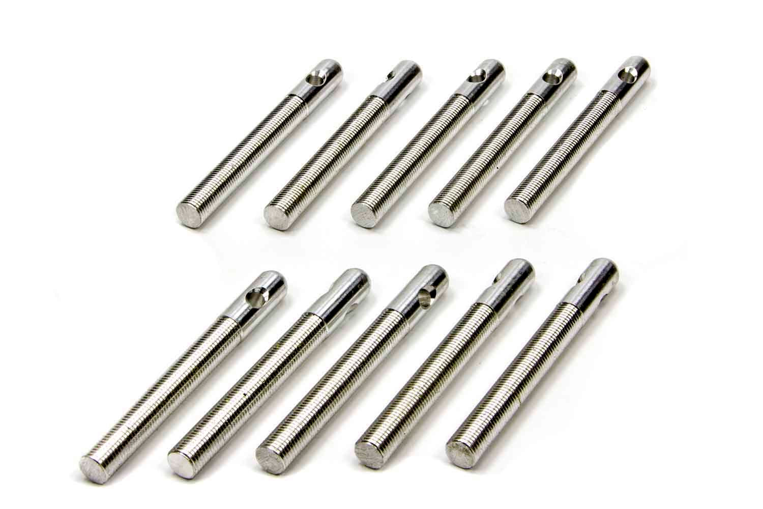 Aluminum Hood Pins 3/8in Silver 10pk