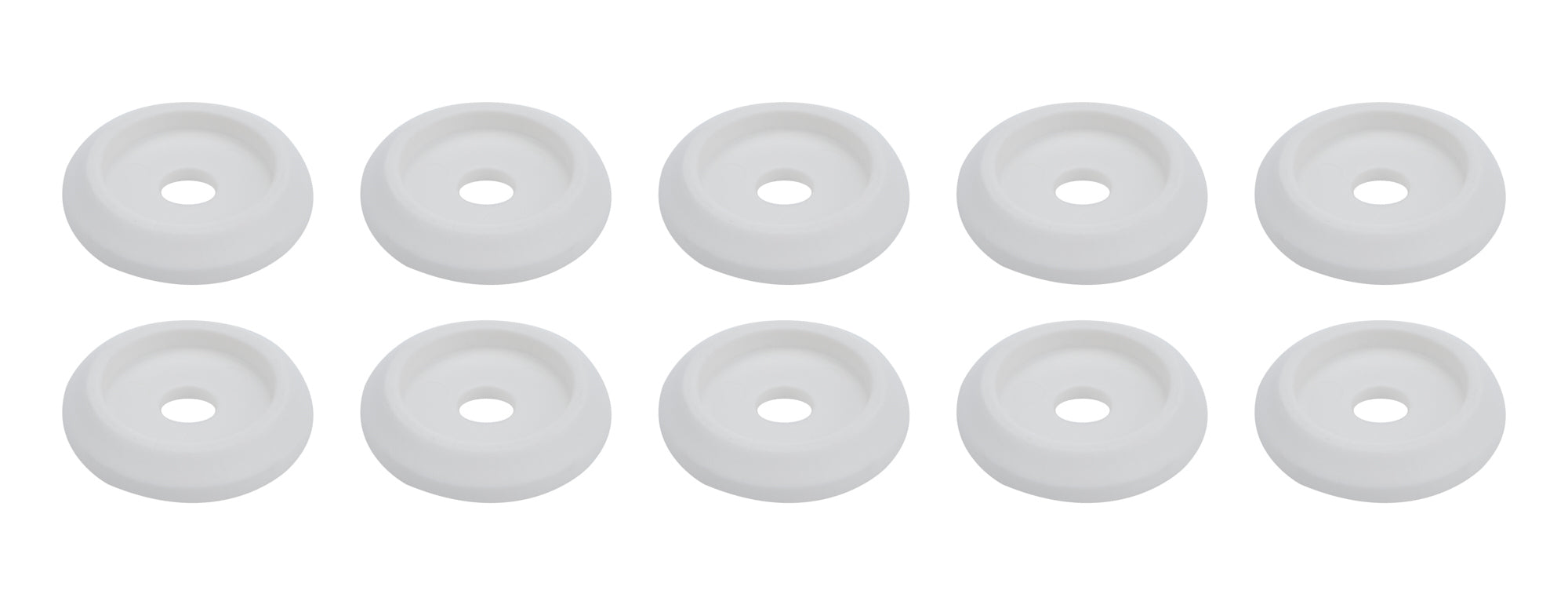 Body Bolt Washer Plastic White 10pk