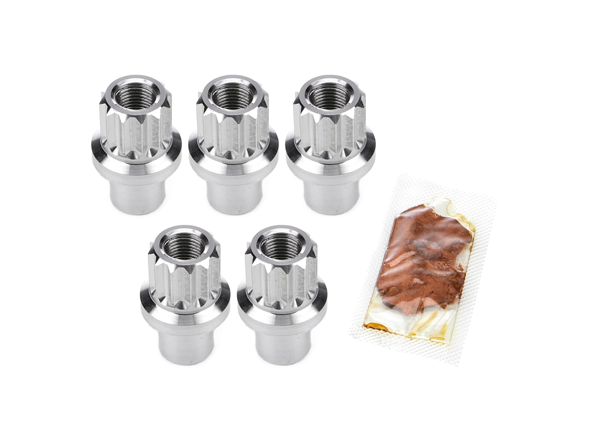 Billet Aluminum 12pt Lug Nuts 1/2 5pk