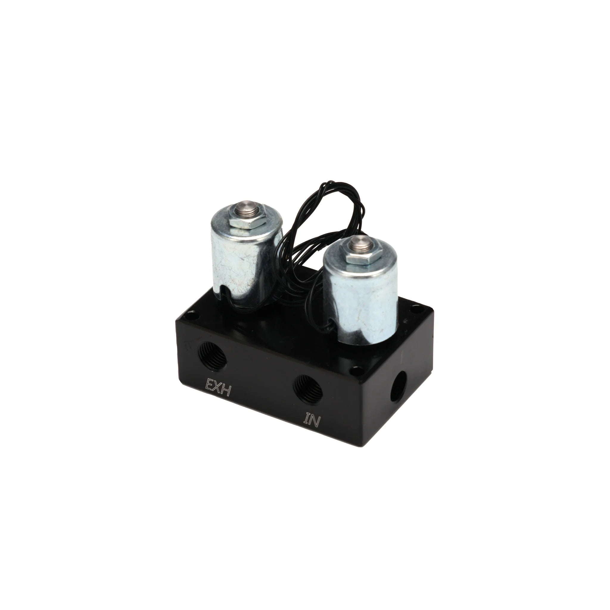 3/8" NPT Two Solenoid Air Valve Manifold Air Ride Suspension Air Bags