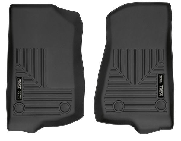 18- Jeep JL Front Floor Liner Black Weatherbeate