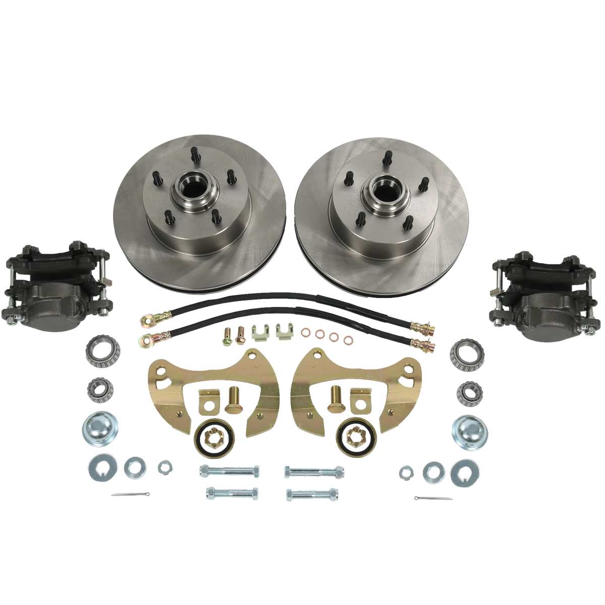 Full Size 5 x 4-3/4" Impala Bel Air Car Deluxe Disc Brake Kit For Chevy 1955-64