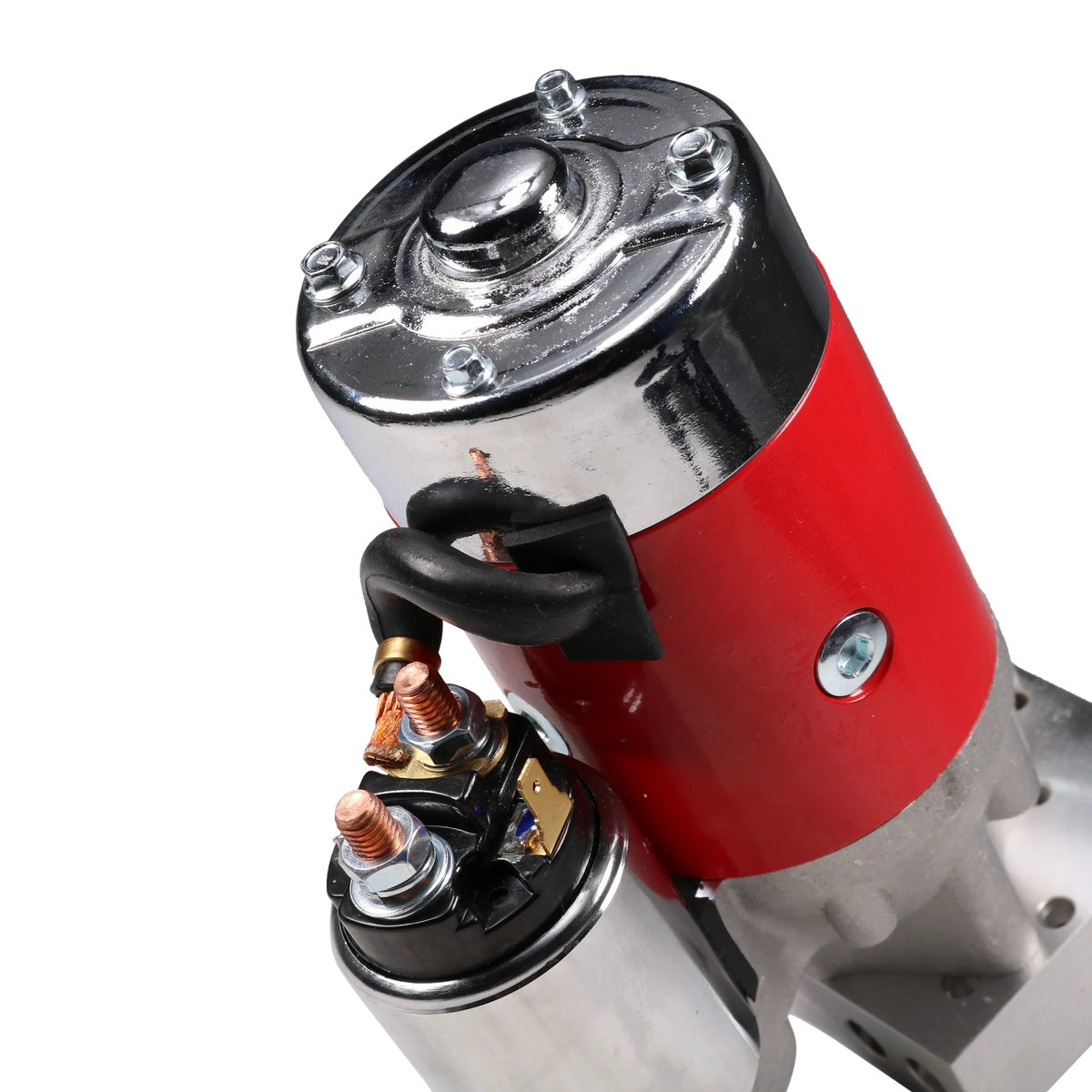 Red High Torque Mini Starter For Chevy Small & Big Block 153 168 T Compatible