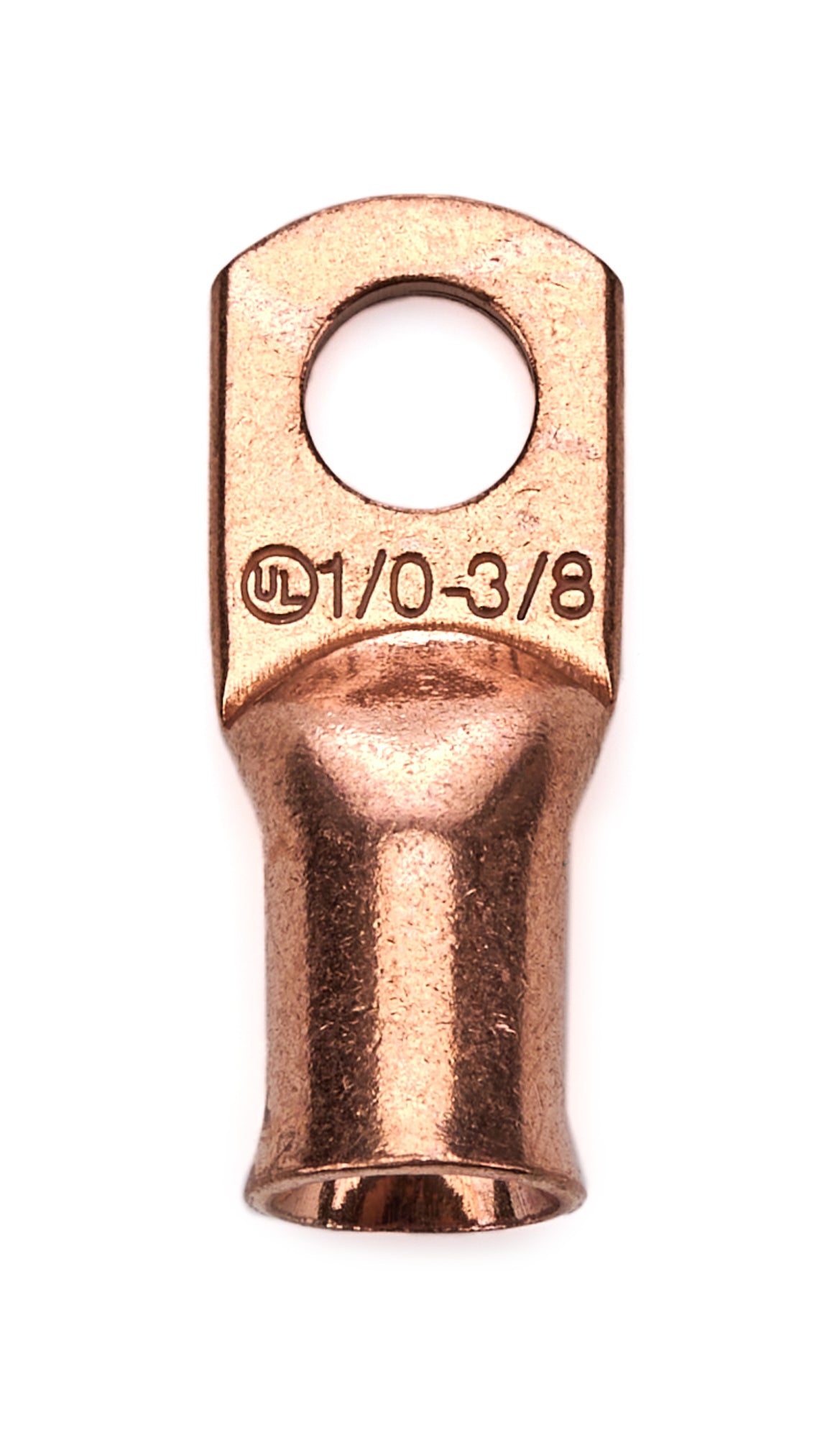 1/0 Gauge Copper Cable End 3/8in Hole Each