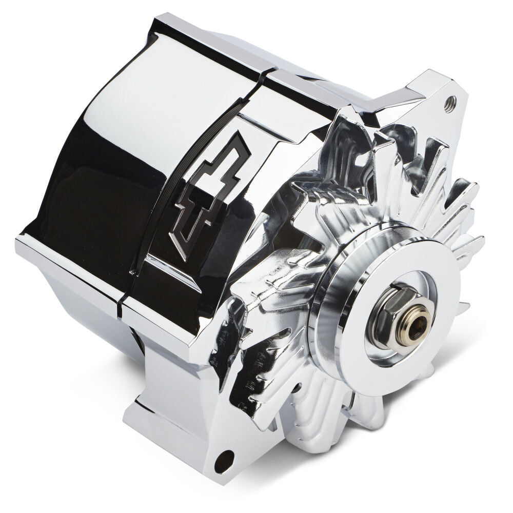 Alternator Recessed Black Bowtie Chrome