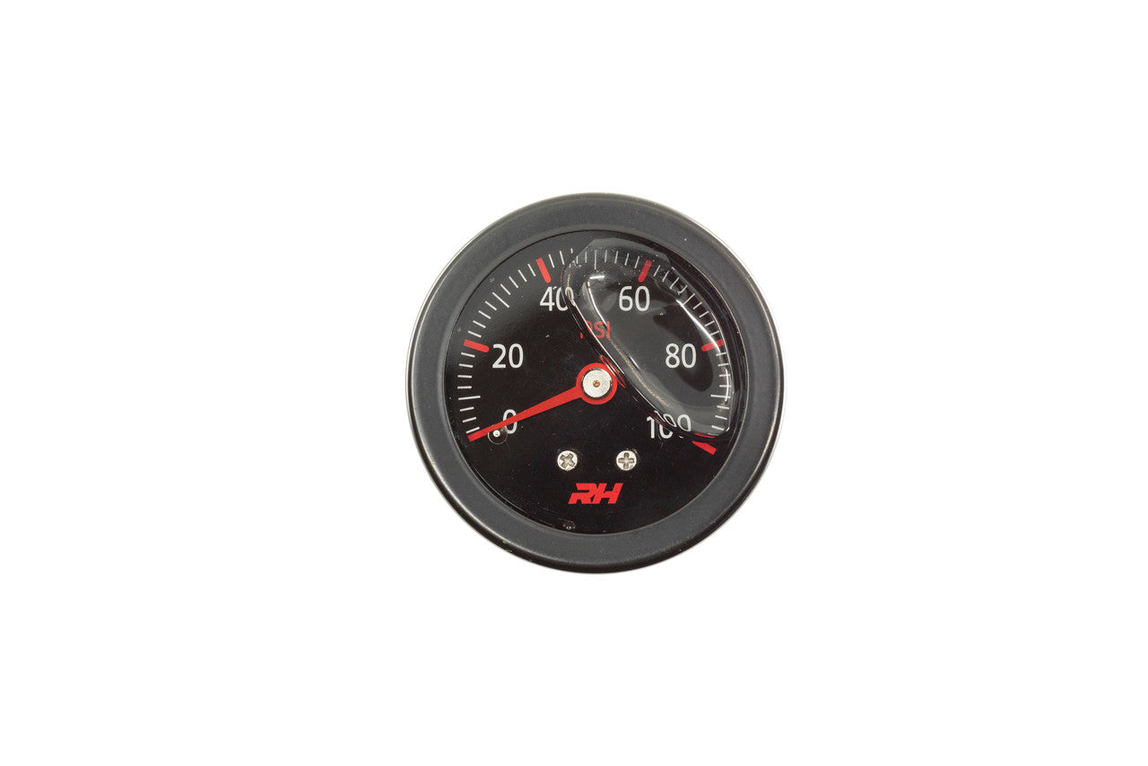 Fuel Pressure Gauge Bla ck