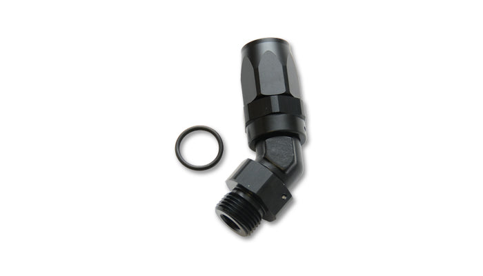 Male -6AN x 9/16-18 45 Degree Hose End Fitting