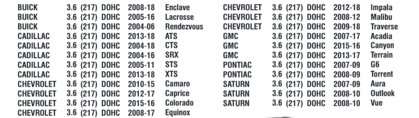 Melling MWP518 Wasserpumpe, passend für GM 3,6 l, Baujahr 2004–2018.