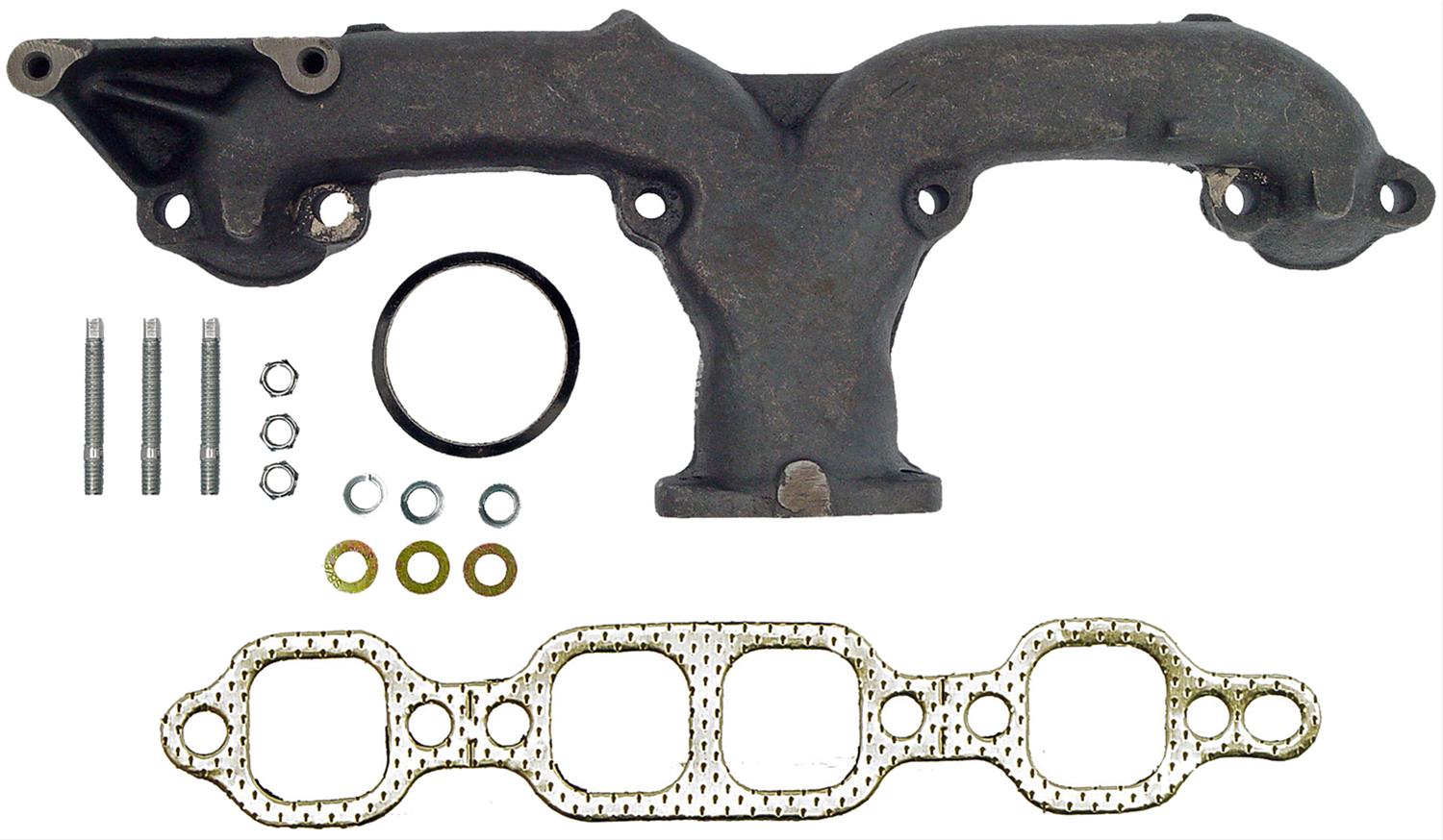 Exhaust Manifold, OEM Replacement, Rams Horn Style, Driver Side, Chevy, 327, Each
