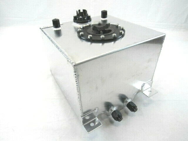 Fabricated Aluminum 2.5 Gallon Fuel Cell With 0-90ohm Sender Polished F51002