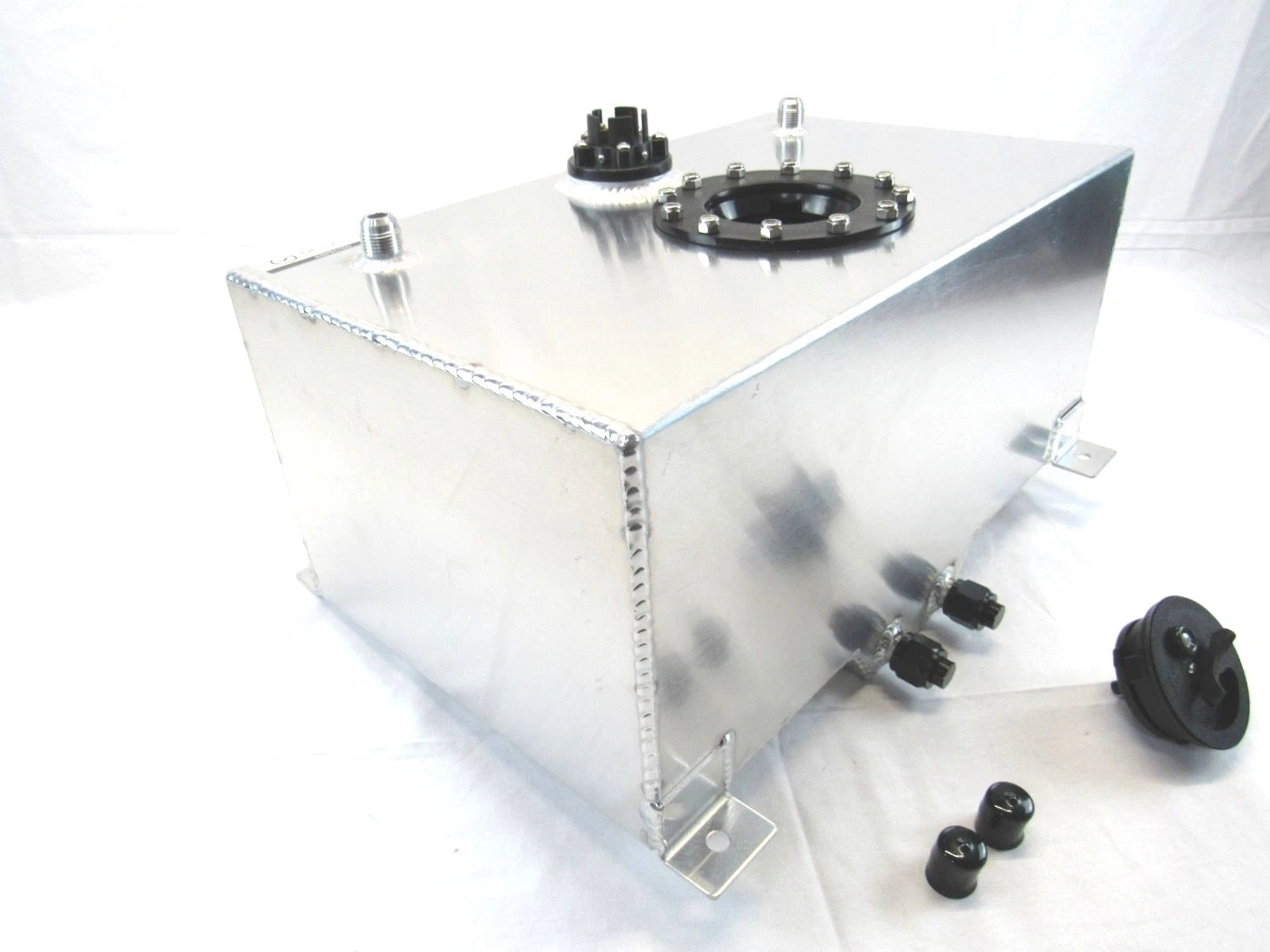 Aluminum 8 Gallon Fuel Cell W/ 0-90 Ohm Sending Unit Polished F51003P