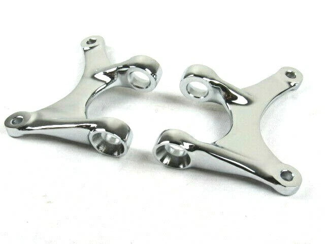 1928-34 Steel Batwing Radius Rod Axle Brackets Chrome C22615C