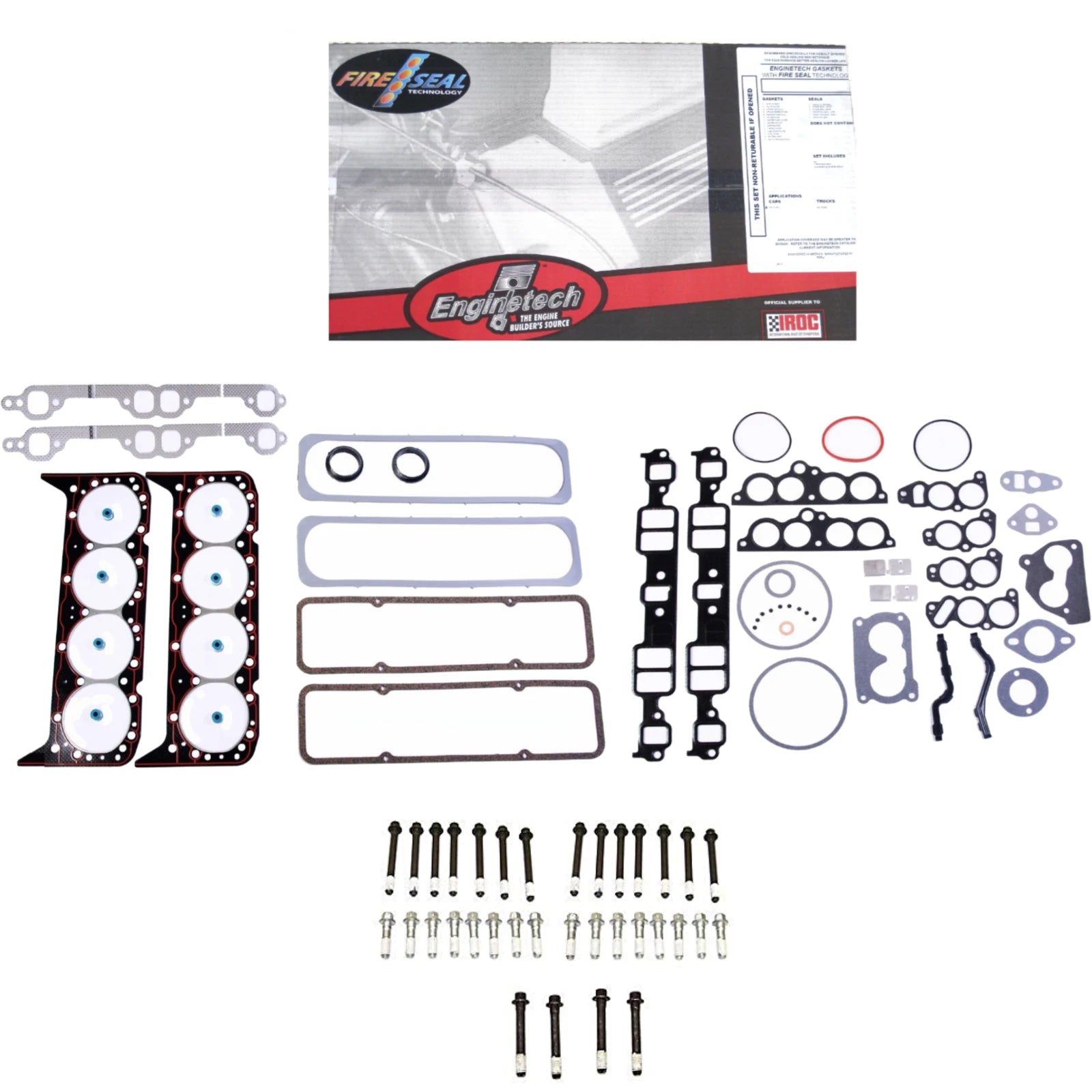 Cylinder Head Gasket Set w Bolts for 1986-1993 Chevrolet 350 5.7L TBI