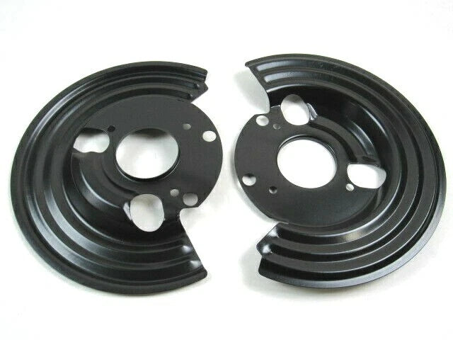 1962-1974 Mopar B-Body E-Body Disc brake Backing Plate Pair Black C20552BK