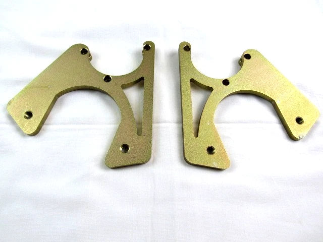 GM Camaro Chevelle Nova Rear 10/12 Bolt Disc Brake Caliper Brackets Zinc
