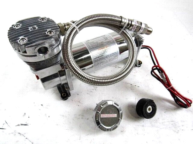 12v Universal Air Compressor 200psi Chrome Airbag Compressor D32051C