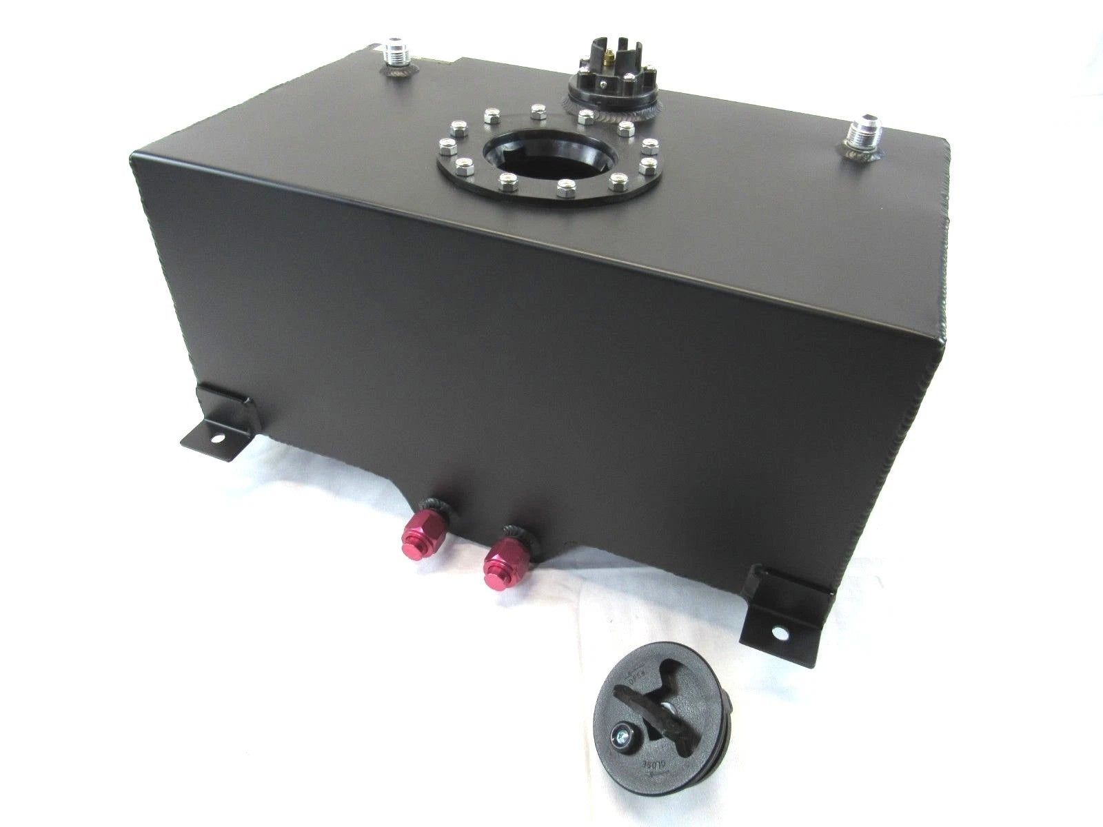 Aluminum 8 Gallon Fuel Cell With 0-90ohm Sending Unit Black F51003BK