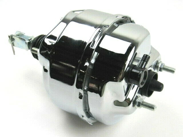 Universal 8" Dual Diaphragm Bendix Style Brake Booster Chrome B10609C