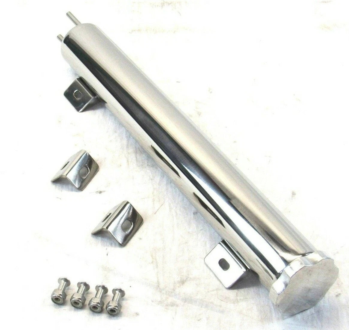 24oz. Universal Stainless Overflow Tank w/Mount 2" × 15“ Polished K72703