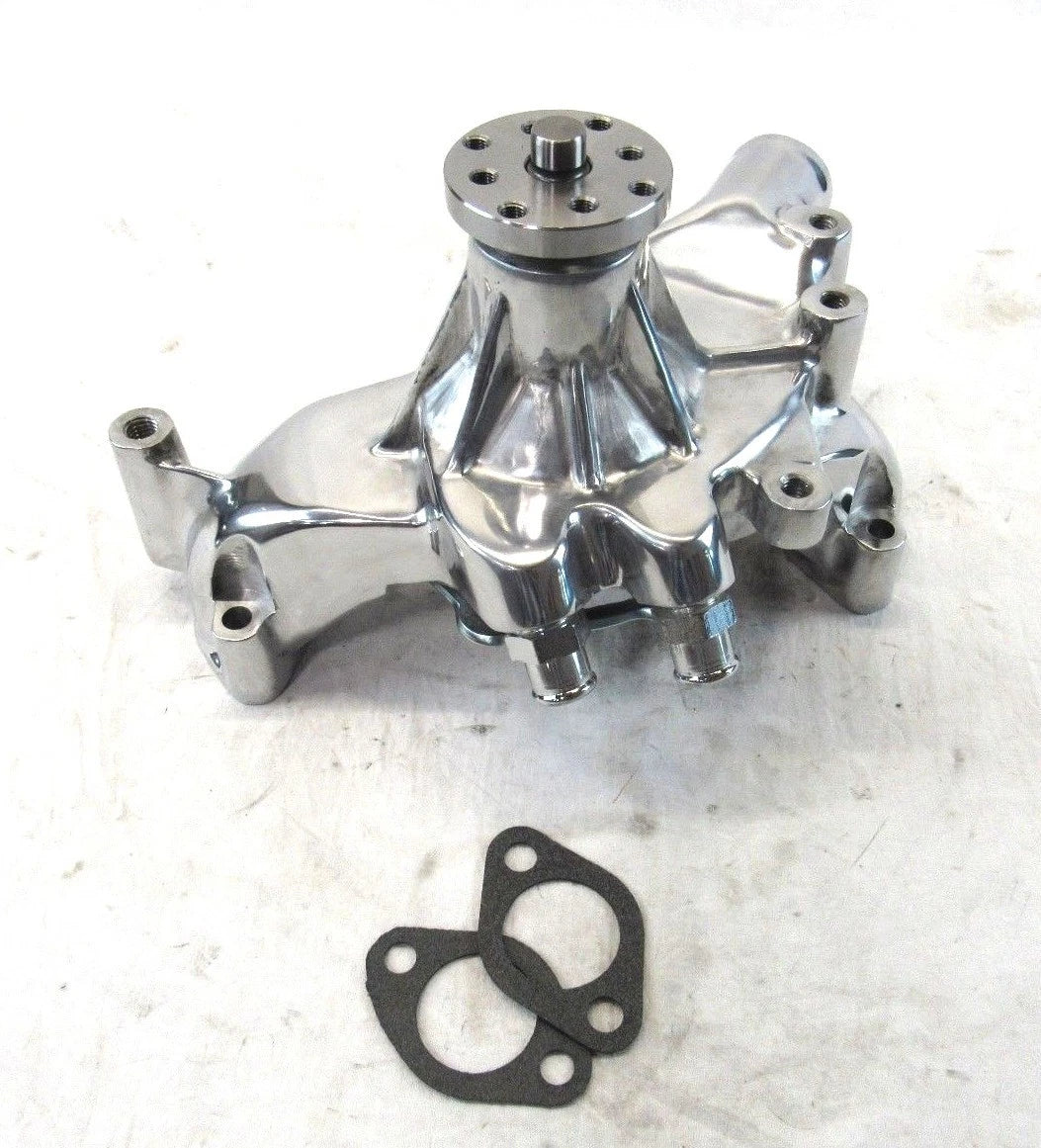 Chevy 396-454-502 Aluminum Long Water Pump W/ Heater Port Polished K71022P