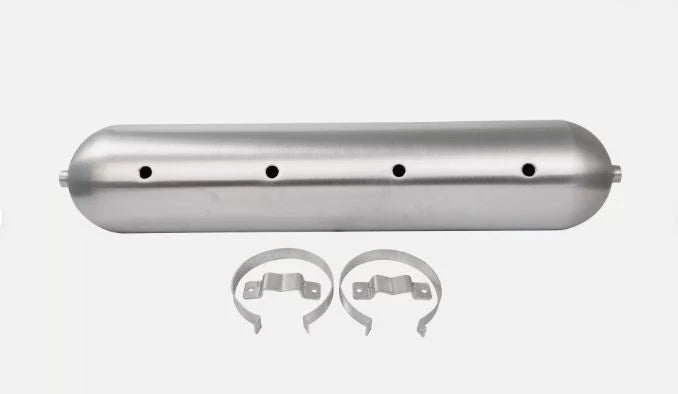 5 Gallon 9 Port Air Bag Tank 7'' x33'' Spun Aluminum Air Ride Suspension C21652P