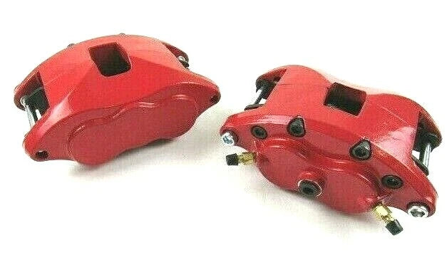 GM Chevelle Camaro Dual Piston Brake Calipers w/ Pads Red B12508R