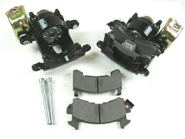 GM Chevelle Camaro Nova Rear Disc Brake Metric Caliper Pair Loaded B12501BK-R/L
