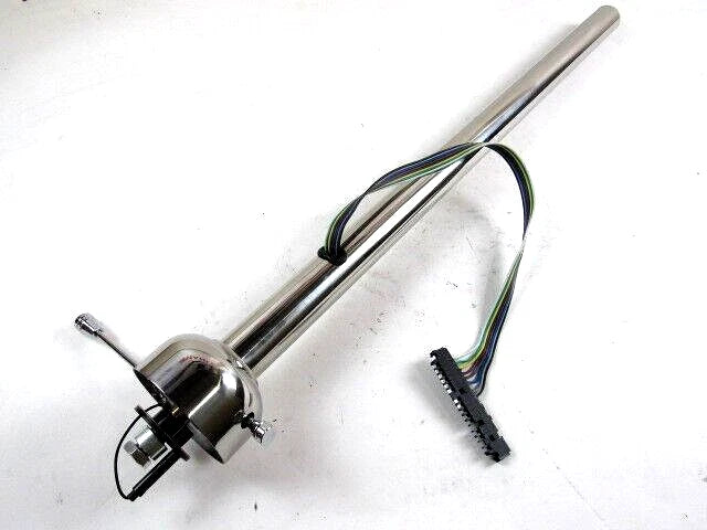 35'' Non-Tilt Nostalgia Hot Rod Steering Column Floor Shift Polished S81055P