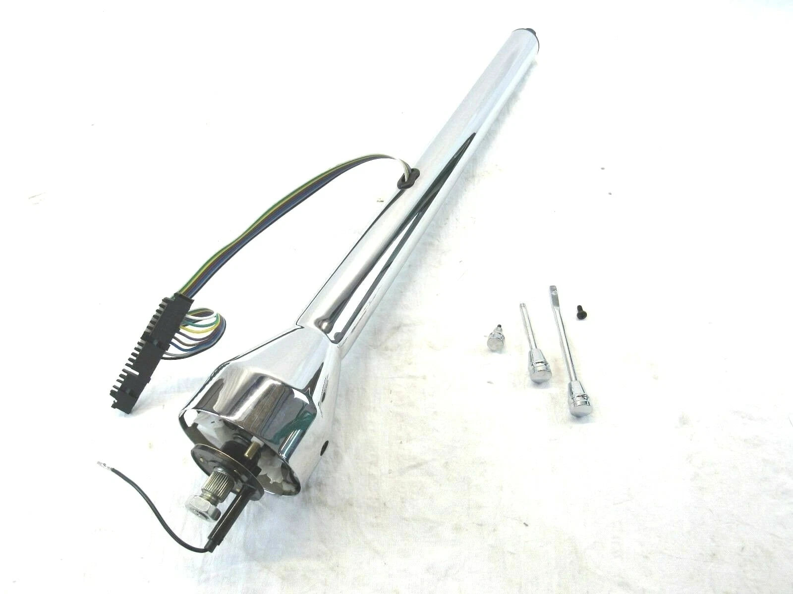 30" Straight Non-Tilt Chrome GM Universal Steering Column Chrome S81073C