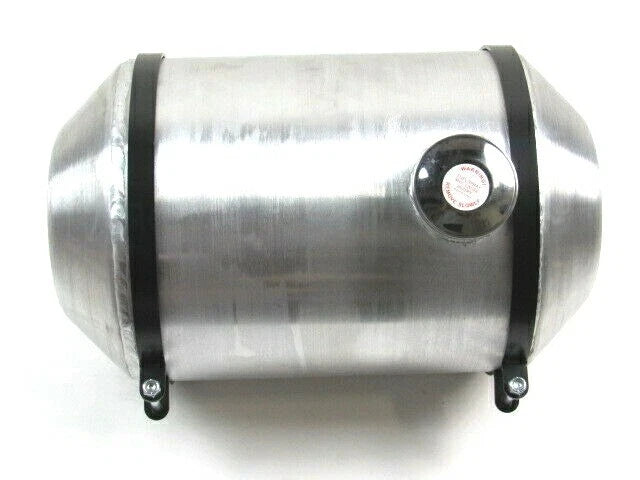 Universal Round Spun Aluminum 5 Gallon Fuel Tank, Center Outlet F52031