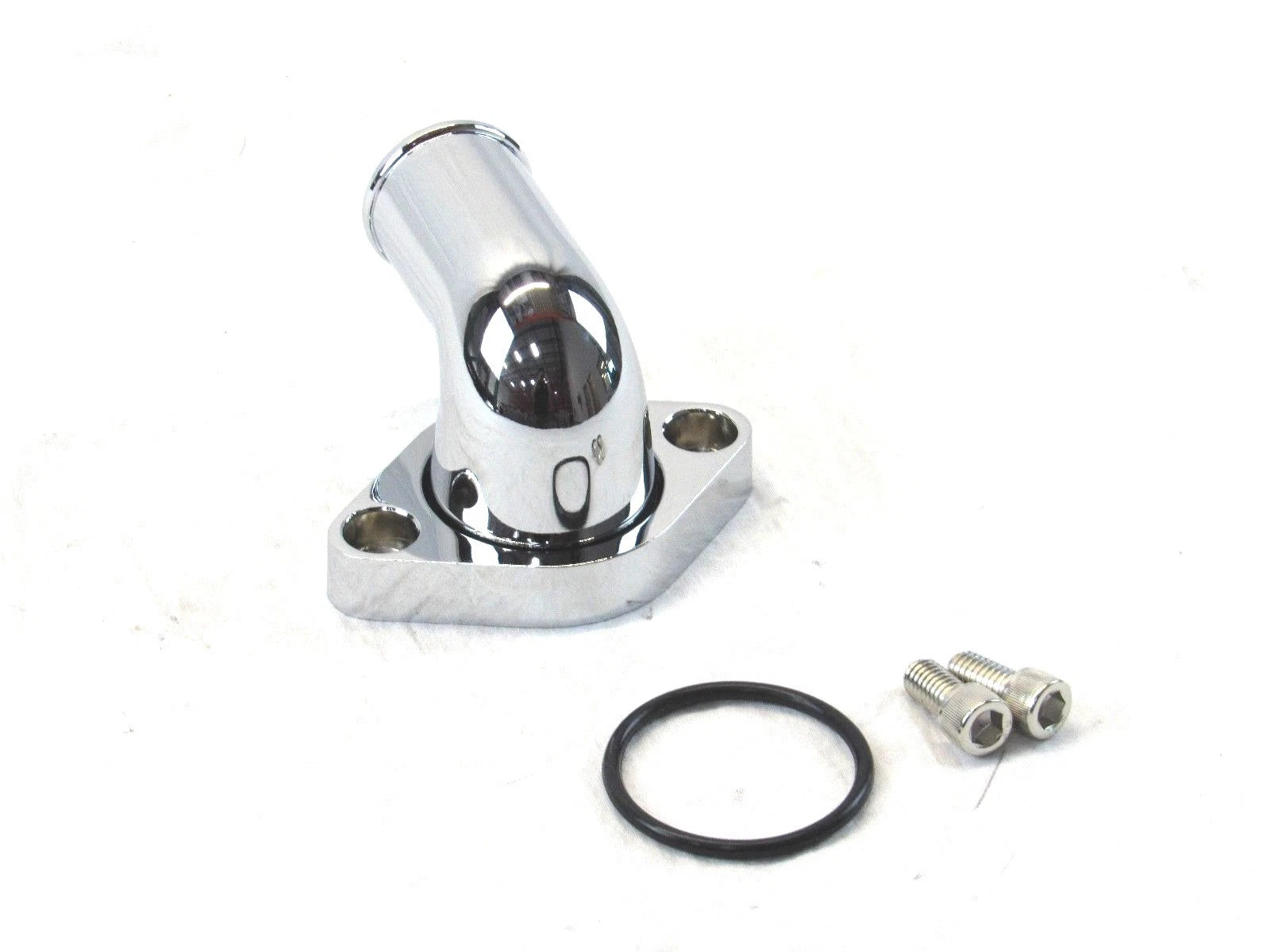GM/ Chevy 90° Aluminum Swivel Water Neck Chrome K71402C