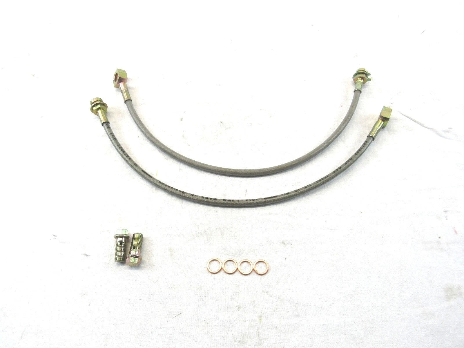 Chevy Ford DOT Universal 7/16 Banjo Stainless Brake Lines 18" B10202