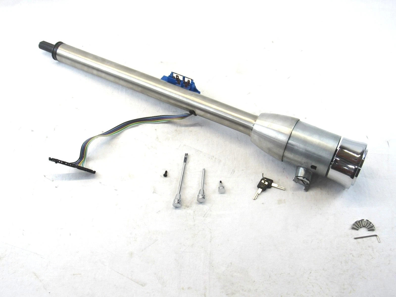 32'' Manual Tilt Steering Column W/ Key and Wheel Adapter Natural S81035