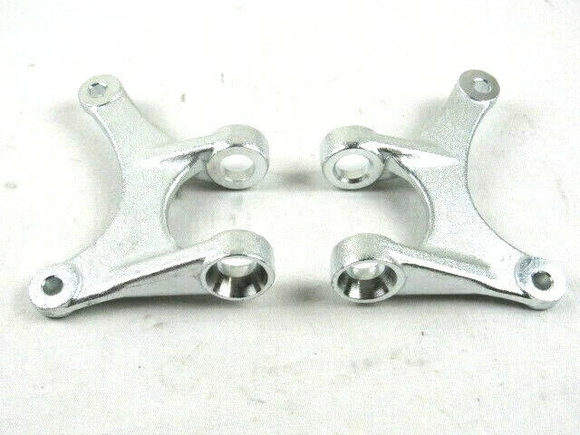 1928-1934 Steel Batwing Radius Rod Axle Brackets Natural Finish C22615Z