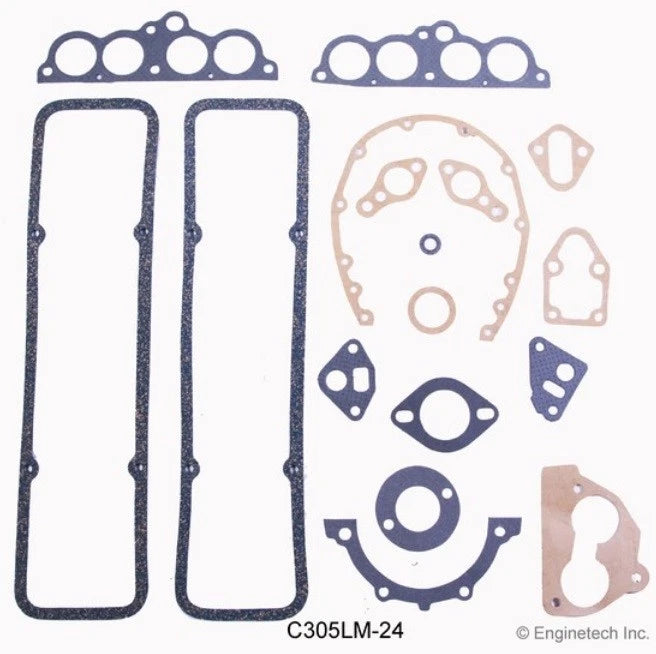 Full Engine Gasket Set for 1985-1995 Chevrolet 305 5.0L V8 TBI TPI 1 Rear Seal