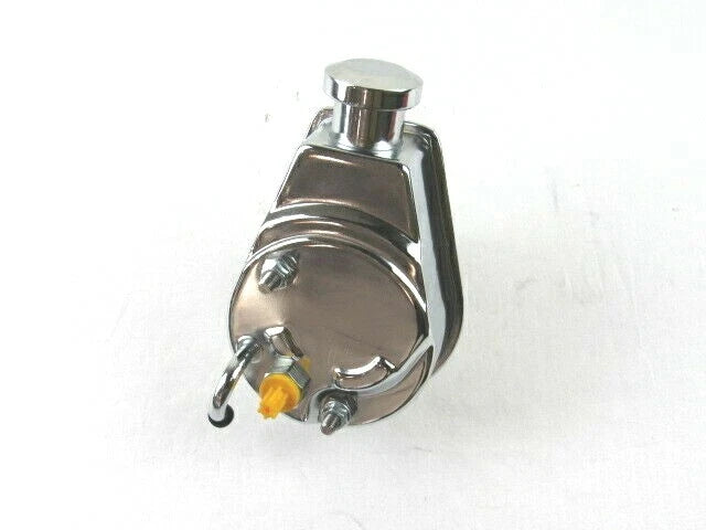 GM Saginaw Power Steering Pump w/ Reservoir Chrome S86007C
