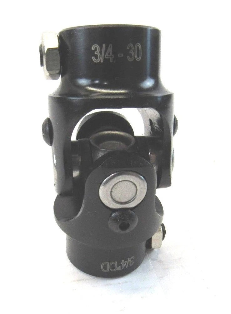 3/4" DD X 3/4''-30 Steel Steering Shaft Universal U-Joint Black S83147BK