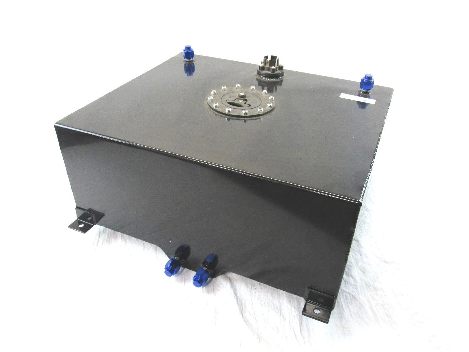 Universal Aluminum 20 Gallon Fuel Cell w/ 0-90 Ohm Sending Unit Black F51007BK