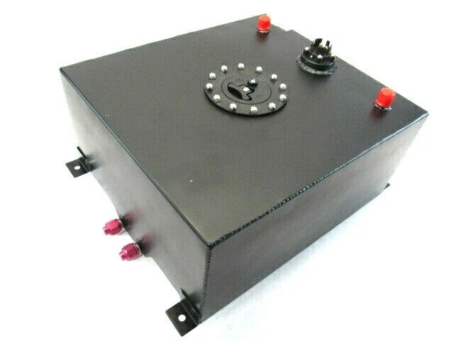 Aluminum 15 Gallon Fuel Cell Tank With Sender 0-90 ohm Black F51006BK
