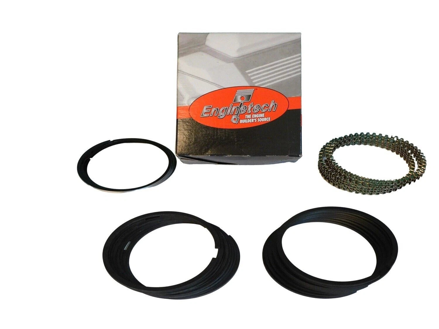 Enginetech Moly Piston Rings for 1962 - 1995 Chevy Chevrolet SBC 327 350 5.7