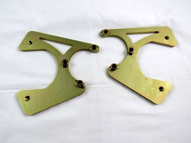 GM Camaro Chevelle Nova Rear 10/12 Bolt Disc Brake Caliper Brackets Zinc