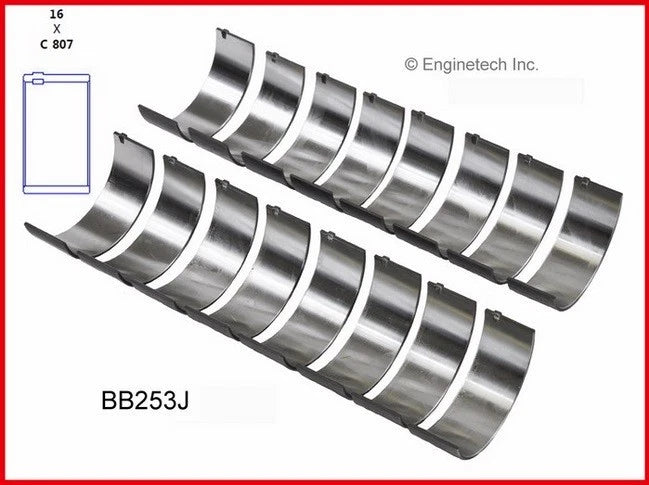 Main & Rod Bearings for 1968-2002 Chevrolet SBC 5.7L 350 327 307 305 V8