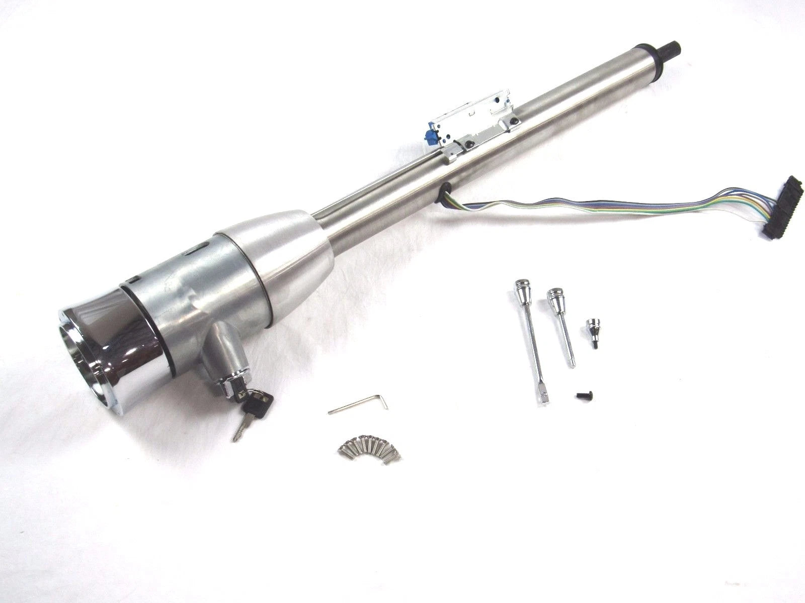 30'' Manual Tilt Steering Column W/ Key and Wheel Adapter Natural S81034