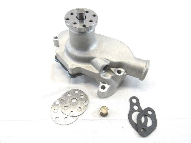 Small Block Chevy 350 High Volume Aluminum Short Water Pump Satin K71004