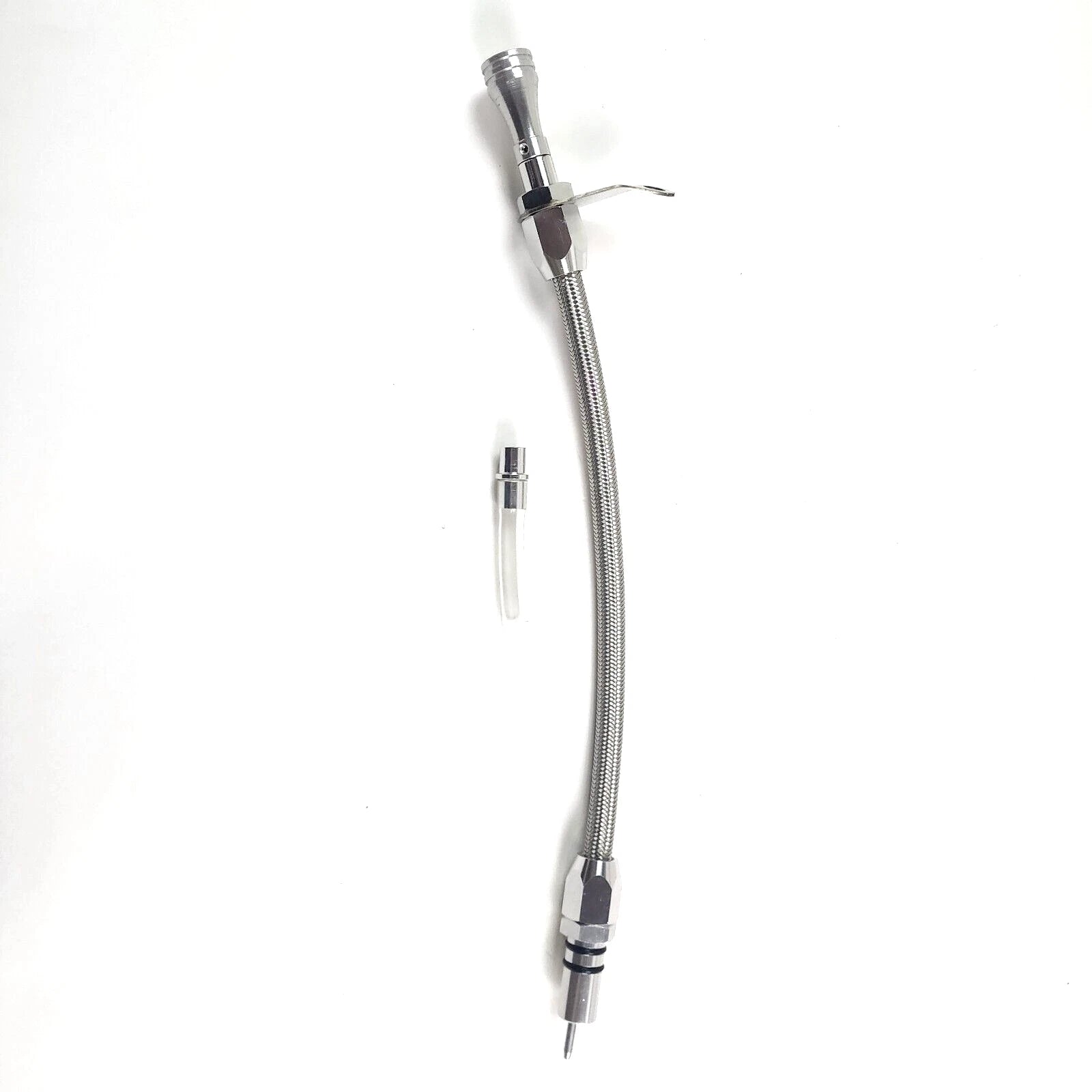 Stainless Braided GM TH400 Transmission Dip Stick Bell Housing Mount E45507